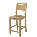 24" Aspen Panel Back Counter Stool - Image 8
