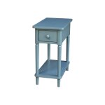 Destinations Collection - Narrow Side Table in Ocean Blue