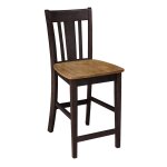 Dining Essentials - San Remo Stool in Hickory & Coal