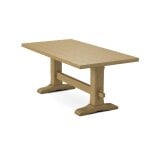 Trestle Solid Table Top w/ Trestle Table Base - T-7236T - Image 11