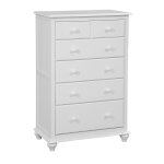 Cottage 5 Drawer Chest in White