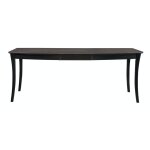 Cosmopolitan Collection - Butterfly Extension Table in Coal & Black