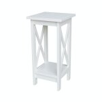 Home Accents - 24''H X Side Plant Stand in White