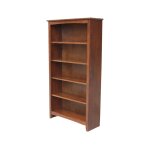 Home Accents - 60''H Shaker Bookcase Espresso