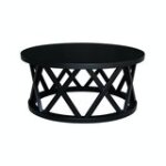 Destinations Collection - Ceylon Round Coffee Table in Black - Image 4