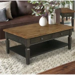 Home Accents - Vista Coffee Table in Hickory & Coal - Image 5