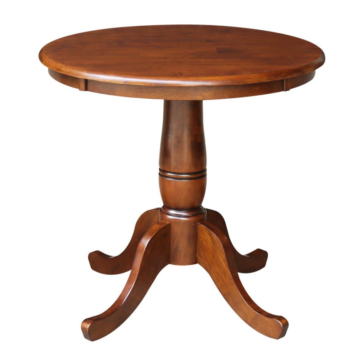 e166325081a3b3d302da740a1263e19d Dining Essentials- 30'' Round Table Top w/30" Traditional Pedestal in Espresso - Image 1
