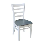Dining Essentials - Emily Chair in Heather Gray and White