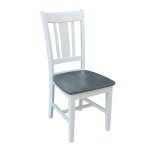 San Remo Chair in Heather Gray & White