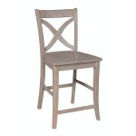 Cosmopolitan Collection - 24" Salerno Stool in Taupe Gray