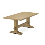 Trestle Solid Table Top w/ Trestle Table Base - T-7236T - Image 17