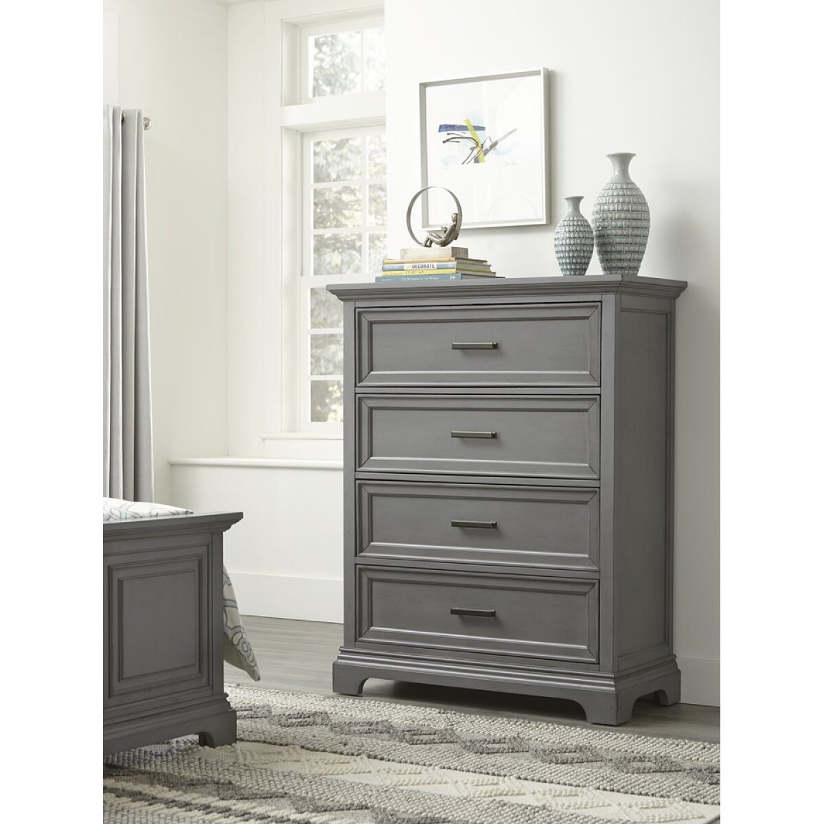 efd3596b90f0167812cf7d1e5e4ba7e3 Summit 4 Drawer Chest in Heather Gray - Image 1