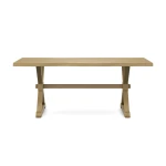 Farmhouse Live Edge Table Top w/ Farmhouse Trestle Base - T-3872TB - Image 5