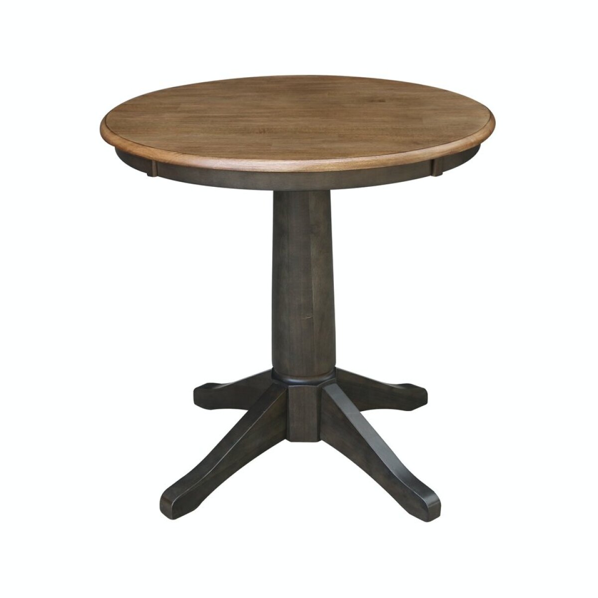 f491d4d96a09c2f54ffaeb912dc397b4 Dining Essentials - 30'' Round Table Top w/ 30" H Transitional Pedestal in Hickory/Coal - Image 1