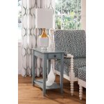 Destinations Collection - Narrow End Table in Ocean Blue - Image 4
