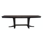 Cosmopolitan Collection - Extension Table and Double Pedestal Base in Coal & Black - T46-4096XXB