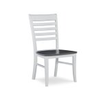 Cosmopolitan Collection - Roma Chair in Heather Gray & White