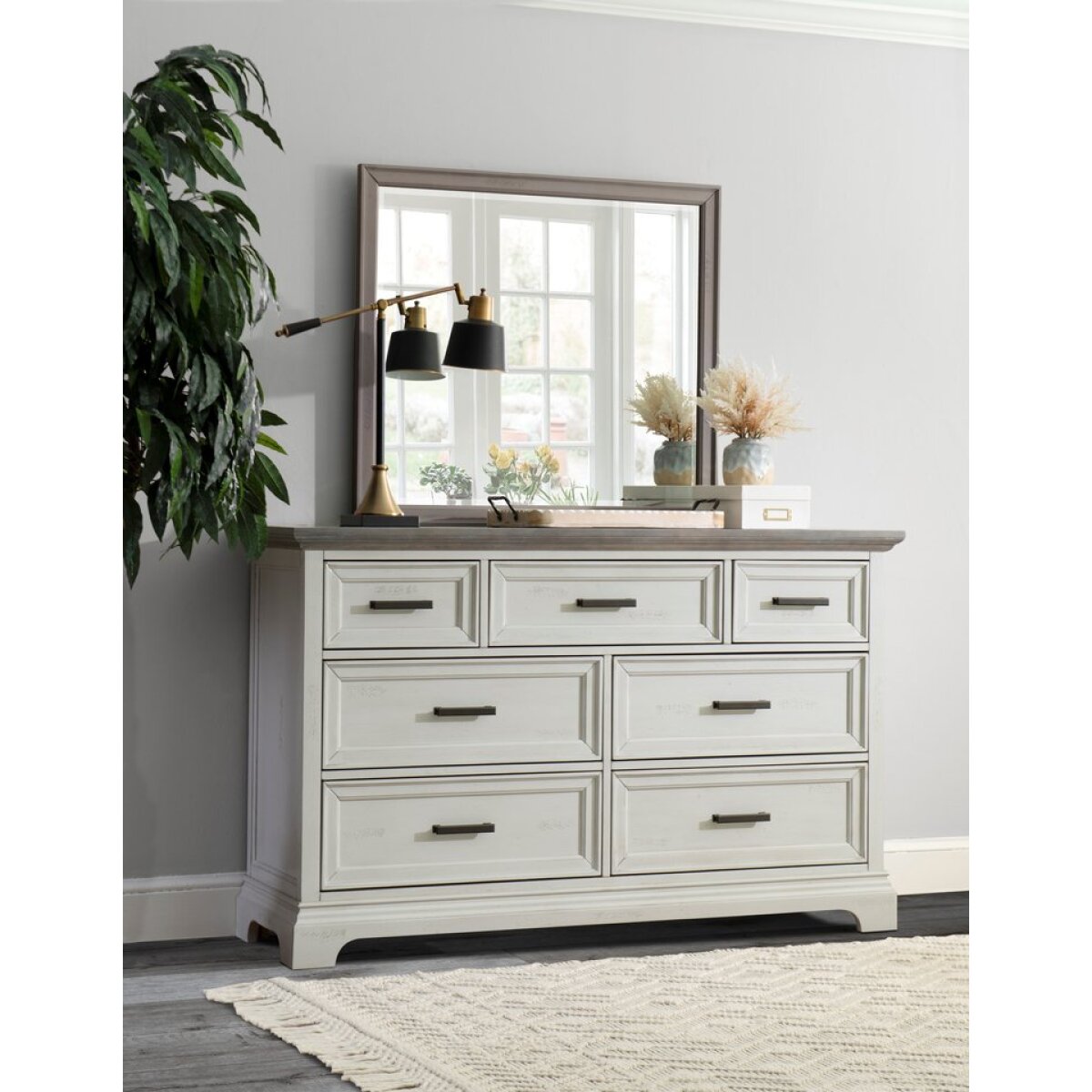 f6f65941396a4790bfffab8d8d0026d4 Summit 7 Drawer Chest in Mist & Heather Gray - Image 1