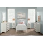 Tykes Bedroom - Chalk & White High Tide Arch Twin Bed - BD128-1202TH - Image 4