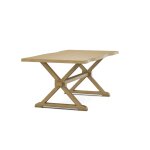Farmhouse Live Edge Table Top w/ Farmhouse Trestle Base - T-4074A - Image 16