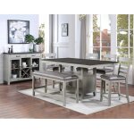 Hyland 5-piece Counter Dining Set(counter Table & 4 Counter Chairs)
