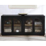 Magnolia Cathedral Doored Server, Black