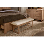 Lodge & Loft UPH BENCH - IVORY CREAM