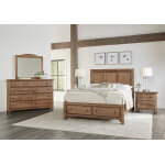 Cool Farmhouse Panel Bed w/ Storage Footboard - Image 5