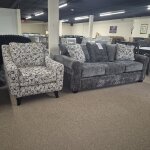 2 Piece Set: Sofa & Accent Chair