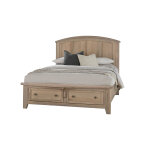 Woodbridge Arch Bed with storage footboard