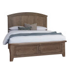 Woodbridge Arch Bed with storage footboard