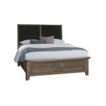 Woodbridge Upholstered Bed with storage -Black