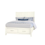 Tide & Timber FRETWORK BED WITH STORAGE FOOTBOARD