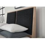 Woodbridge Upholstered Bed-Black - Image 4