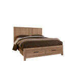 Lodge & Loft Radius Poster Bed with Footboard Storage