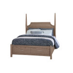 Tide & Timber PENCIL POSTER BED WITH FOOTBOARD STORAGE