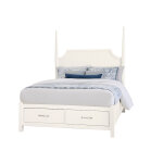Tide & Timber PENCIL POSTER BED WITH FOOTBOARD STORAGE