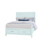 Tide & Timber FRETWORK BED WITH STORAGE FOOTBOARD