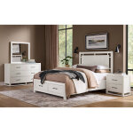 Lodge & Loft Floating Panel Bed with Footboard Storage - Image 7