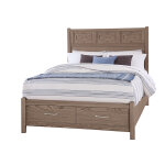 Tide & Timber FRETWORK BED WITH STORAGE FOOTBOARD