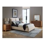 NordHaven Upholstered Bed-Pure White - Image 4