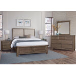 Woodbridge Upholstered Bed with storage -Grey - Image 5