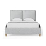 NordHaven Upholstered Bed-Blue Mist