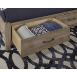 Cool Rustic Mansion Bed With Footboard Storage - 172-661/066B/502/666T - Image 6