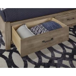 Cool Rustic Mansion Bed With Footboard Storage - 172-661/066B/502/666T - Image 5