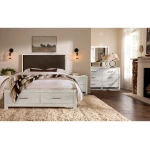 Lodge & Loft Wood Trim Upholstered Storage Bed - Sedona Brown Fabric - 844-551Y-050B-502-555 - Image 5