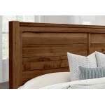 Cool Rustic Plank Bed With Footboard Storage in Queen - 174-558-050B-502-555 - Image 4