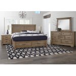 Cool Rustic Mansion Bed With Footboard Storage - 172-551/050B/505/555T - Image 3
