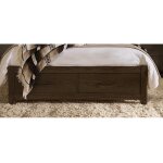 Lodge & Loft Wood Trim Upholstered Storage Bed - Sedona Brown Fabric - 840-661Y-066B-502-666 - Image 3