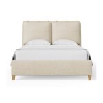 Pure Maple Upholstered Bed-sandstone - 180-661K-166K-822K-404 - Image 5